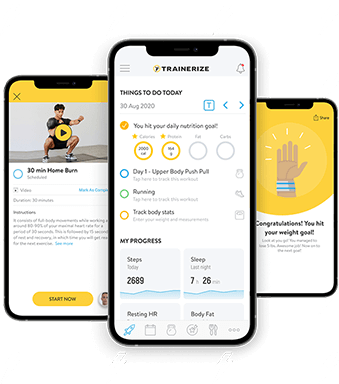 Screens of the TZ app