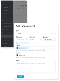 Schedule appointments